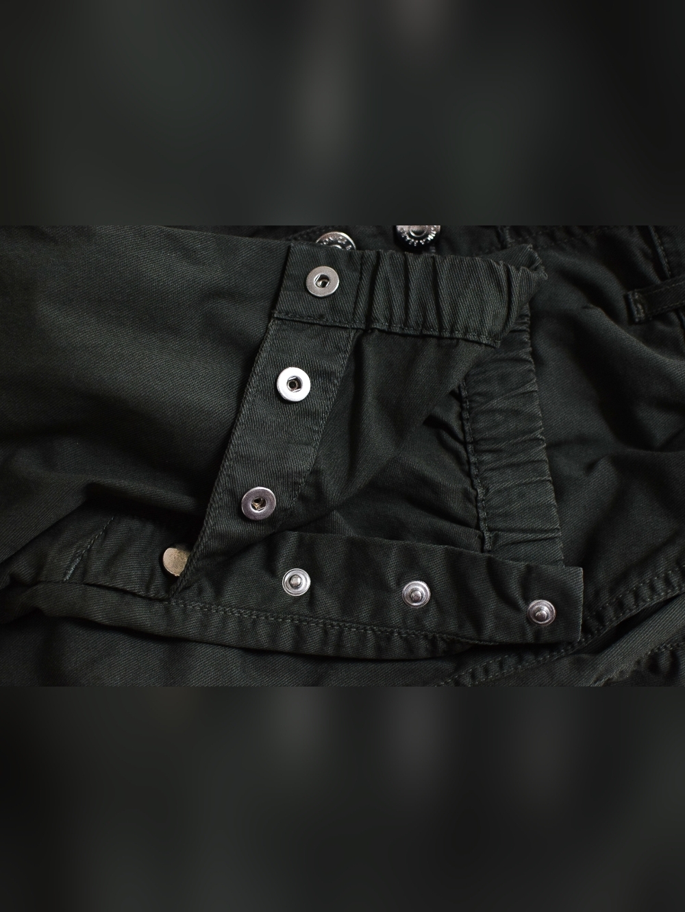 Veronica Beard Tedi Tapered High Rise Pants Paperbag Waist Army Green Size 29 - Picture 12 of 15